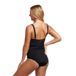 Voorkant -Modekleding 1 delig zwempak voor dames funkita form ruched 1