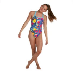 Voorkant -Modekleding 1 delig zwempak voor dames speedo end allov 1