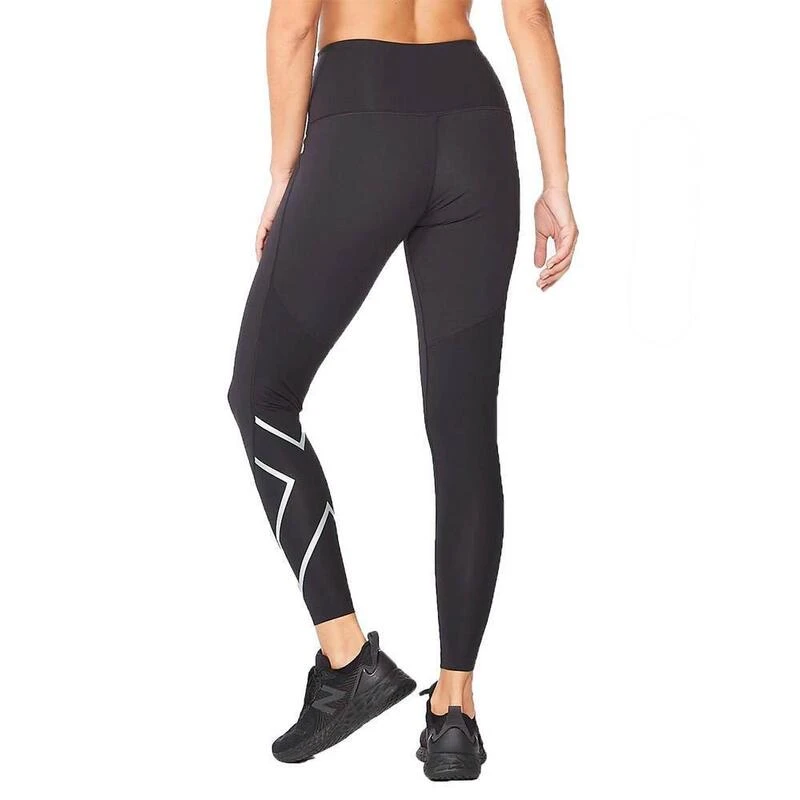 2XU Motion Women's Hi-Rise Compression Tights - Zwart/Zilver - Maat XS 6 2XU Motion Women's Hi-Rise Compression Tights - Zwart/Zilver - Maat XS - Afbeelding 4