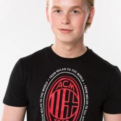 AC Milan Logo T-shirt Senior -Modekleding ac milan logo t shirt senior 3