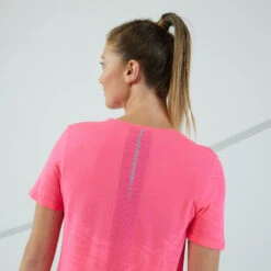 Ademend Hardloop T-shirt Voor Dames Care -Modekleding ademend hardloop t shirt voor dames care roze 4