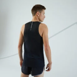 Ademende Hardloopsinglet Voor Heren Light 14 Ademende Hardloopsinglet Voor Heren Light -Modekleding ademend hardloopsinglet voor heren light zwart golven 2