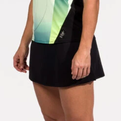 Ademend Padelrokje Voor Dames 500 Groen Zwart -Modekleding ademend padelrokje voor dames 500 groen zwart 3