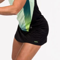 Ademend Padelrokje Voor Dames 500 Groen Zwart -Modekleding ademend padelrokje voor dames 500 groen zwart 5