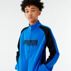 Puma Ademend Trainingspak Voor Kinderen Synthetisch Blauw Zwart -Modekleding ademend trainingspak voor kinderen synthetisch blauw zwart 2