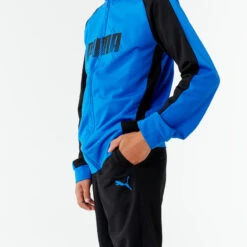 Puma Ademend Trainingspak Voor Kinderen Synthetisch Blauw Zwart -Modekleding ademend trainingspak voor kinderen synthetisch blauw zwart 3