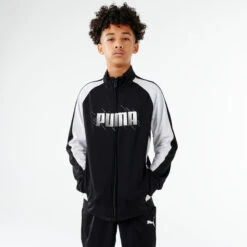 Puma Ademend Trainingspak Voor Kinderen Synthetisch Zwart Wit -Modekleding ademend trainingspak voor kinderen synthetisch zwart wit 2
