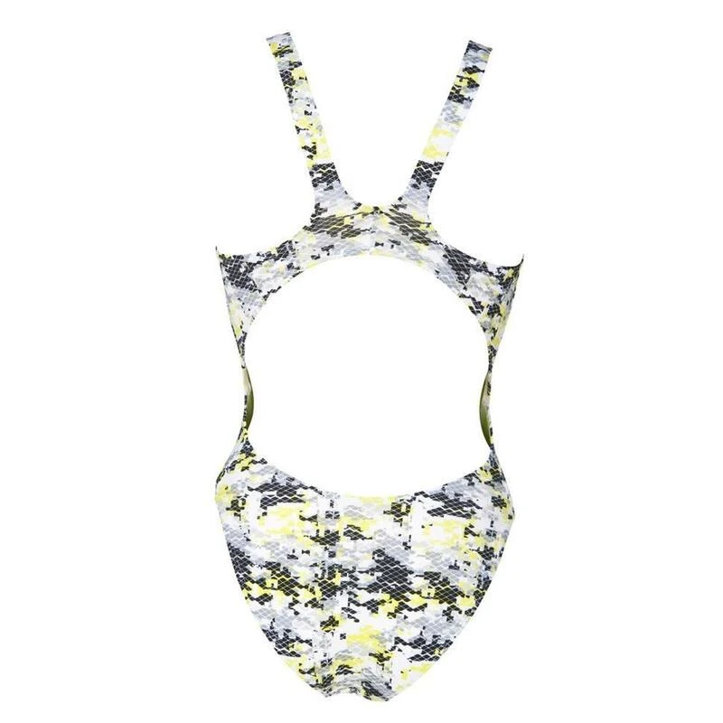 Arena Dames Camouflage Tech Badpak - Geel / Zwart 4 Arena Dames Camouflage Tech Badpak - Geel / Zwart - Afbeelding 2