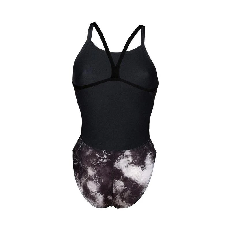 Arena Damesbadpak Met Allover Challenge Back - Zwart/Zwart Multi 6 Arena Damesbadpak Met Allover Challenge Back - Zwart/Zwart Multi - Afbeelding 4