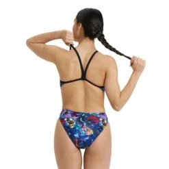 Arena Vrouwen Allover Challenge Back Badpak - Zwart/Multi 8 Arena Vrouwen Allover Challenge Back Badpak - Zwart/Multi -Modekleding arena vrouwen allover challenge back badpak zwartmulti 1