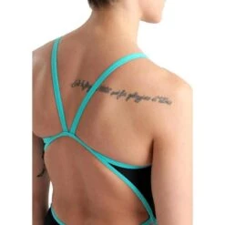 Arena Women's Icons Super Fly Halter Swimsuit - Blue Diamonds -Modekleding arena womens icons super fly halter swimsuit blue diamonds 2