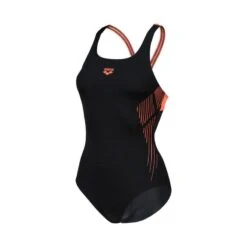 Arena Women's Streak Pro Back Swimsuit - Zwart/ Floreal -Modekleding arena womens streak pro back swimsuit zwart floreal 2