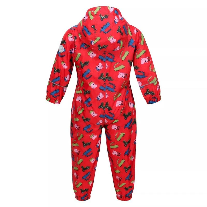 Regatta Baby Pobble Peppa Pig Puddle Suit (Echt Rood) 4 Regatta Baby Pobble Peppa Pig Puddle Suit (Echt Rood) - Afbeelding 2