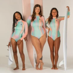 Badpak Met Lange Mouwen Dani Punky Back Zip -Modekleding badpak met lange mouwen dani punky roze back zip 6