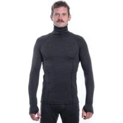 Baselayer Merino Bold Outdoor Heren Lange Mouw Roll Neck Anthraciet Large -Modekleding baselayer merino bold outdoor heren lange mouw roll neck anthraciet large 4