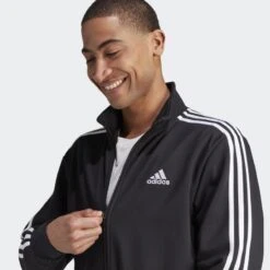 ADIDAS Basic 3-Stripes Fleece Trainingspak -Modekleding basic 3 stripes fleece trainingspak 3
