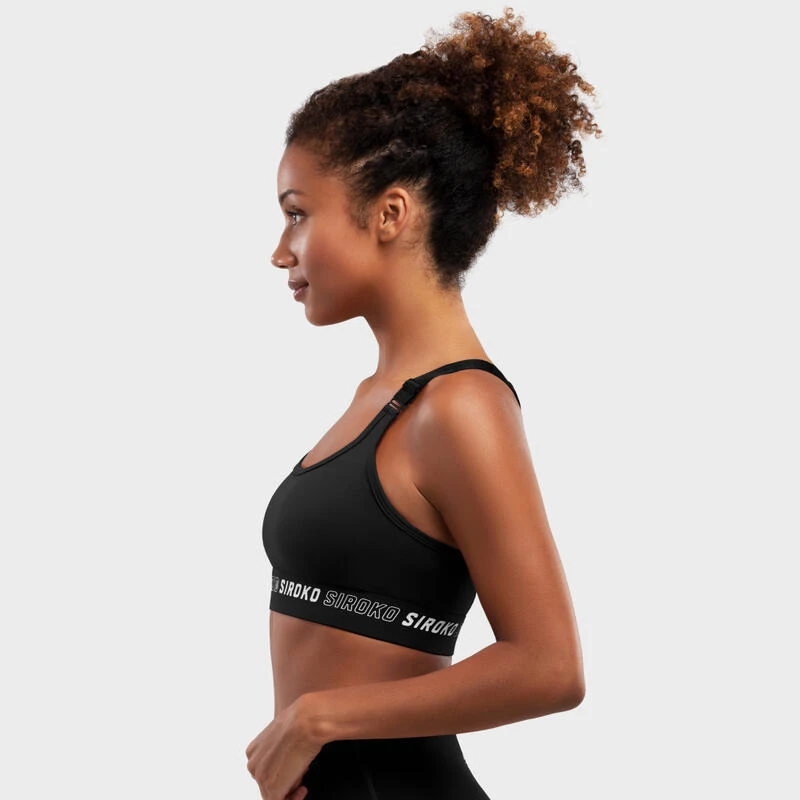 BH High Support Fitness SIROKO Cardio Black Zwart Dames 5 BH High Support Fitness SIROKO Cardio Black Zwart Dames - Afbeelding 3