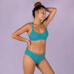 Bikinitopje Voor Zwemmen Dames Lila Symi Groenblauw -Modekleding bikinitopje voor zwemmen dames lila symi groenblauw 2