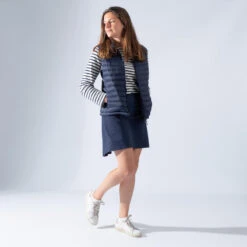 Bodywarmer Voor Golf Dames MW500 -Modekleding bodywarmer voor golf dames mw500 marineblauw 12