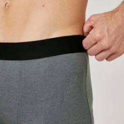 Boxershorts Voor Fitness 500 Set Van 3 -Modekleding boxershorts voor fitness 500 set van 3 zwart grijs marineblauw 11