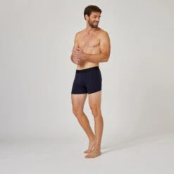 Boxershorts Voor Fitness 500 Set Van 3 -Modekleding boxershorts voor fitness 500 set van 3 zwart grijs marineblauw 4