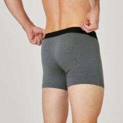 Boxershorts Voor Fitness 500 Set Van 3 -Modekleding boxershorts voor fitness 500 set van 3 zwart grijs marineblauw 8