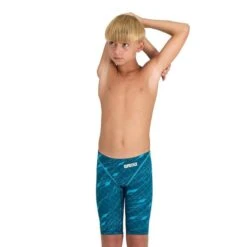 Arena Boys Powerskin Limited Edition ST VOLGENDE Jamm Eh - Schoon Zeeblauw