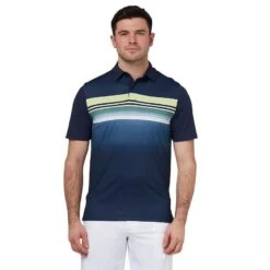 Callaway Fluid Stripe Geventileerde Heren Golfpolo Peacoat