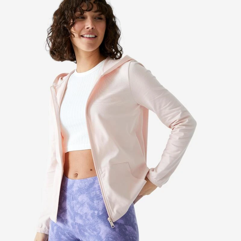 Capuchonvest Voor Fitness Dames 100 3 Capuchonvest Voor Fitness Dames 100