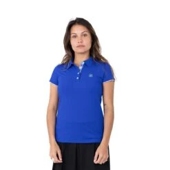 CHIBERTA Polo Met Korte Mouwen Chiberta Inca Dames Golfpolo Kobalt Blauw