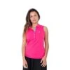 CHIBERTA Polo Met Korte Mouwen Chiberta Mouwloze Dames Golfpolo Pink