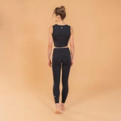 CROP TOP VOOR YOGA PREMIUM -Modekleding crop top voor yoga premium zwart 2
