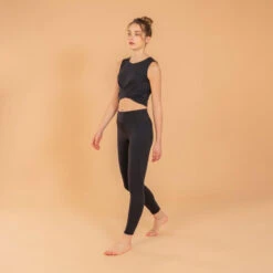 CROP TOP VOOR YOGA PREMIUM -Modekleding crop top voor yoga premium zwart 4