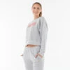 Puma Cropped Sweater Dames Katoen Grijs
