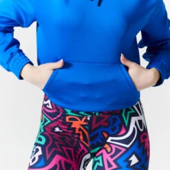 Cropped Hoodie Voor Cardiofitness 9 Cropped Hoodie Voor Cardiofitness -Modekleding cropped sweater met capuchon voor cardiofitness indigoblauw 2