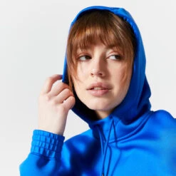 Cropped Hoodie Voor Cardiofitness 10 Cropped Hoodie Voor Cardiofitness -Modekleding cropped sweater met capuchon voor cardiofitness indigoblauw 3