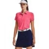 Dames Golfpolo Under Armour Zinger Short Sleeve Pink Shock