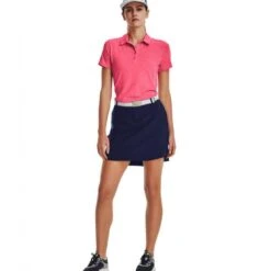 Dames Golfpolo Under Armour Zinger Short Sleeve Pink Shock -Modekleding dames golfpolo under armour zinger short sleeve pink shock 2