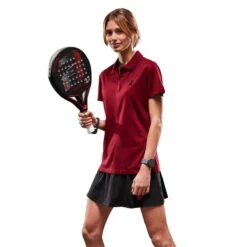 Dames Padel Polo Shirt Royal Padel Rood