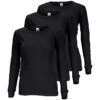 Dames Thermoonderhemd Set Van 3 | Sportonderhemd | Zwart -Modekleding dames thermoonderhemd set van 3 sportonderhemd zwart