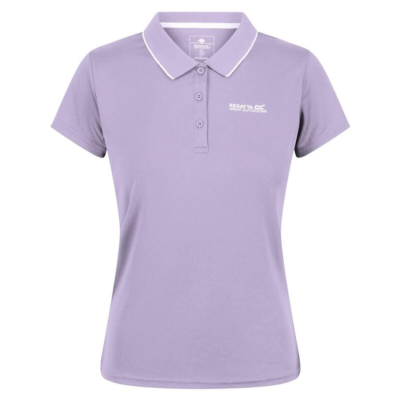 Regatta Dames/dames Maverick V Polo Shirt (Pastel Lila) 3 Regatta Dames/dames Maverick V Polo Shirt (Pastel Lila)
