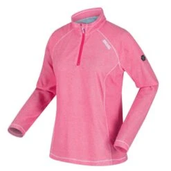 Regatta Dames/dames Montes Lichtgewicht Fleece Top (Rethink Roze/Wit) 10 Regatta Dames/dames Montes Lichtgewicht Fleece Top (Rethink Roze/Wit) -Modekleding damesdames montes lichtgewicht fleece top rethink rozewit 3