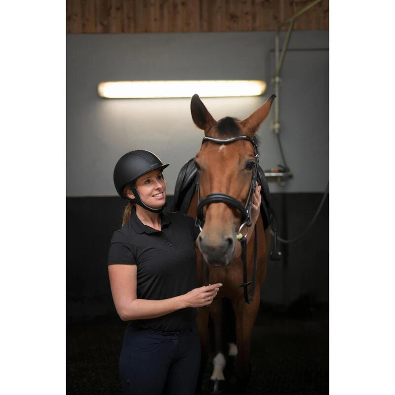 Damespolo Met Korte Mouwen Voor Ruitersport 100 7 Damespolo Met Korte Mouwen Voor Ruitersport 100 - Afbeelding 5