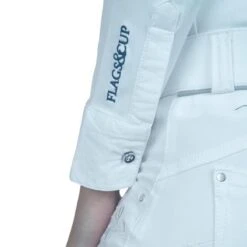 Damespolo Met Lange Mouwen Flags&Cup Cassia -Modekleding damespolo met lange mouwen flags and cup cassia 2