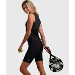 Elegance Tennis/Padel Tank-Top Dames Zwart -Modekleding elegance tennispadel tank top dames zwart 2