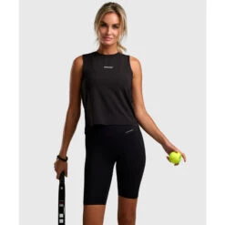 Elegance Tennis/Padel Tank-Top Dames Zwart
