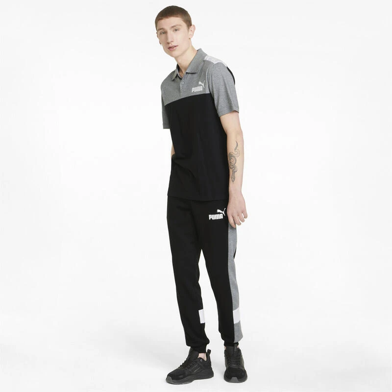 Essentials+ Block Jersey Poloshirt Voor Heren PUMA 6 Essentials+ Block Jersey Poloshirt Voor Heren PUMA - Afbeelding 4