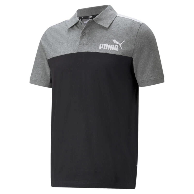 Essentials+ Block Jersey Poloshirt Voor Heren PUMA 3 Essentials+ Block Jersey Poloshirt Voor Heren PUMA