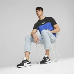 Essentials Block Tape T-shirt Voor Heren PUMA 10 Essentials Block Tape T-shirt Voor Heren PUMA -Modekleding essentials block tape t shirt voor heren puma 2