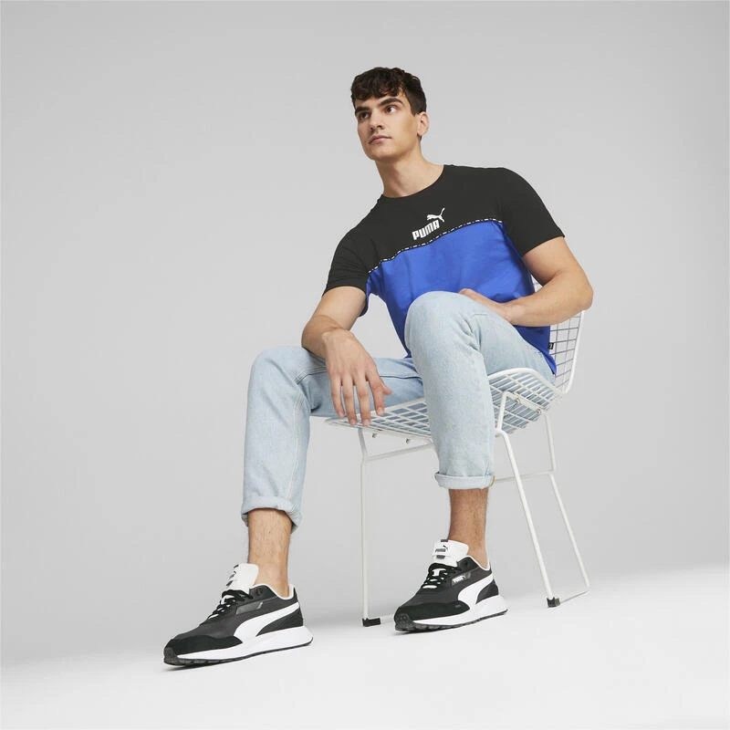Essentials Block Tape T-shirt Voor Heren PUMA 5 Essentials Block Tape T-shirt Voor Heren PUMA - Afbeelding 3